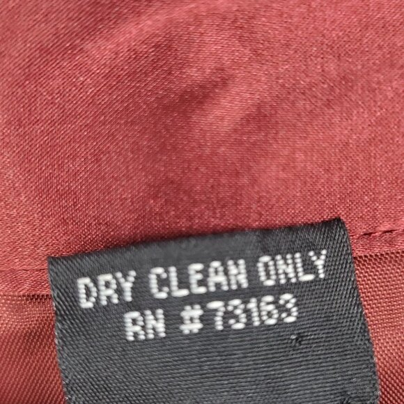 Spenser Evening Red 100% Silk Beaded Embroidered Leaves Lined Jacket Size 8 - Picture 12 of 12